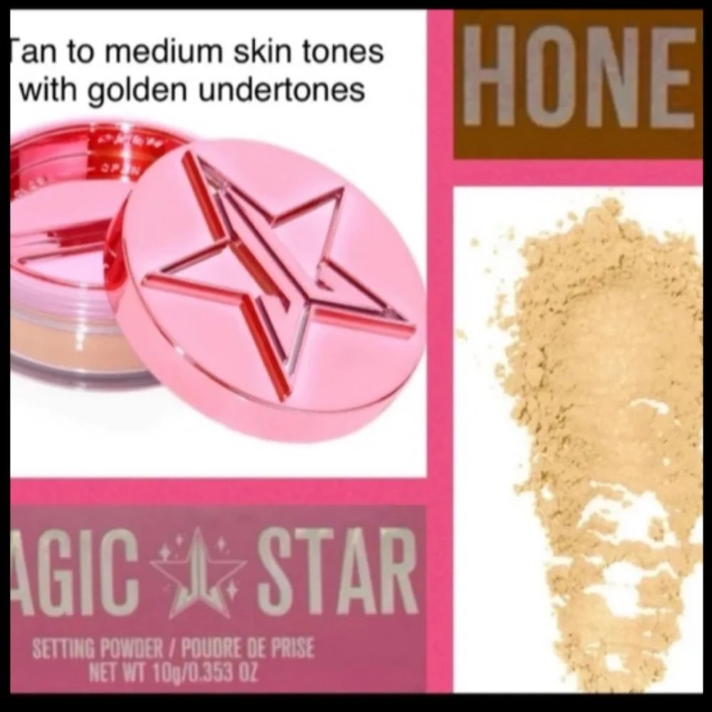 Jeffree Star Cosmetics Magic Star Luminous Setting Powder Honey New in Box